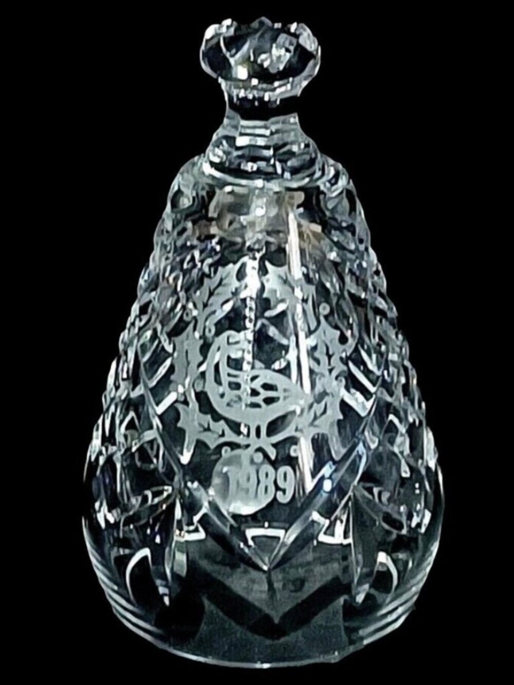 Waterford Crystal 1989 "Six Geese-a-Laying" (12 Days of Christmas) Bell